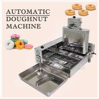 Commercial 4 Row Automatic Donut Maker Stainless Steel Doughnut Fryer Machine For Bakery Cafe Snack Food Production
