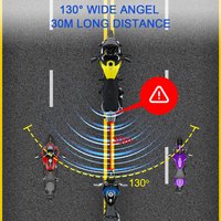 Motorcycle BSD System Blind Spot Radar Detection with Millimeter Wave Sensor Lane Change Warning Auxiliary Safety Technology