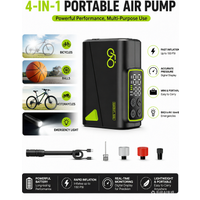 AliExpress NONE Electric Bike Pump, Fast-Inflation Mini Tire Inflator 150PSI with Gauge, Brushless Motor Rechargeable Cordless Air Pump