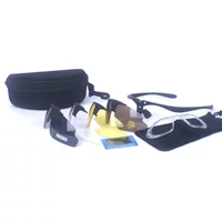 AliExpress BAKJIYA Outdoor Sports Cycling Goggles Road Mountain Bike Windproof Glareproof Polarized Sunglasses Men's Bicycle Eyewear 4 Piece Set