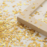 30g Moon & Star Star Dots Table Confetti Golden Silver Sequins Baby Shower Birthday Party Bapstim Wedding Anniversary Advertise