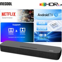 MECOOL Soundbar Android 12 Google Netflix Certified Dolby Atmos Dolby Vision 4+32G Surround Sound Home Media Theater