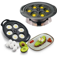 6 in1 Egg Cooker for Thermomix TM5 TM6 TM31 Eggs Poachers Steamer Bowl Mold Tray Boiling Pot Kitchen Baking Mould Cooking Tool