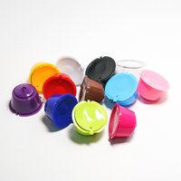 Mix Colors Filled Coffee Pods Filter Cups PP Reusable Coffee Capsules For Dolce Gusto Machines Coffee Tools