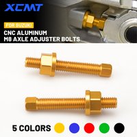 M8 Motorcycle Rear Axle Blocks Chain Adjuster Bolt For SUZUKI RM-Z450 05-24 RM-Z250 04-24 RM250 RM125 89-08 DR-Z400SM 05-09