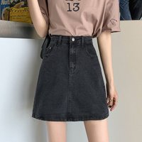 2026 Classic Fashion Summer Women Slim Fit Denim Skirt Lady Thin High Waist A-line Skirts Girls Korean Leisure Jeans Dress