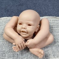 New Arrivals 17 Inch Reborn Kit Blossom With Engraved Name and COA Reborn Baby Vinyl Doll Kit Unpainted Doll Parts DIY Doll Mold