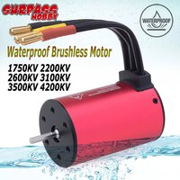 SURPASS HOBBY KK 3660 3.175mm/5.0mm shaft 1750KV 2200KV 2600KV 3100KV 3500KV 4200KV Waterproof Brushless Motor for 1:10 RC Car
