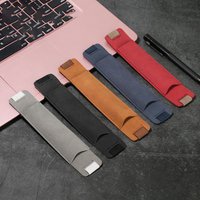 1Pcs 8-1.5Inch Adjustable Elastic Pen Holder Band Pen Holder PU Leather Pen Sleeve Pouch Elastic Notebook Pen Holder Detachable