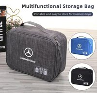 Digital Storage Bag Travel Cable Organizer For Mercedes Benz A B C E S Class W201 W210 W108 W205 W203 C180 C300 W124 W177 C200
