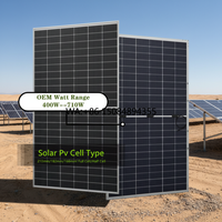 SOLAR Dual Glass Photovoltaic Panel 530w 540w 550w All Black Mono Solar Panels for PV Power System