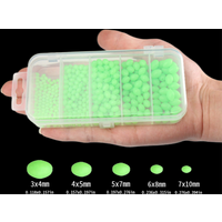 375Pcs/Set Night Luminous Fishing Hard Beads Soft Worms Glow Sea Fishing Lure Bait Floating Float Fishing Tackles Accessories