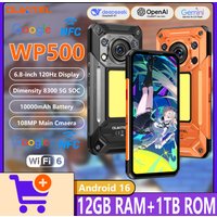 OUKITEL WP500/WP500 Ultra 5G AI Rugged Phone Dimensity 8300 6.8" 120Hz Display 12GB+1TB 10000mAh Battery 45W Android 16