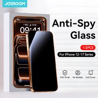 Joyroom 1/2PCS Anti-Spy Glass For iPhone 17 Pro Max Privacy Screen Protector Glass For iPhone 12-17 Pro Max Tempered Glass Film
