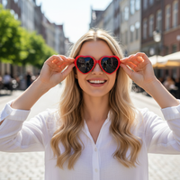 Hot Durable Long-lasting Lights Become Love Image Heart Diffraction Glasses Heart-shaped Special Effect Glasses