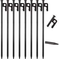 Tent Stakes Heavy Duty Camping Stake Forged Steel Pegs Spike-Yard Decoration,Snowfield,Picnic Unbreakable&Inflexible