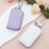 Key Wallet Zipper Key Organizer Keychain Cover Compact Key Holder For Everyday Use Office Travel