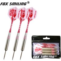 Fox Smiling 3pcs 24g Steel Darts With 22g Darts Barrel And Aluminum Shafts
