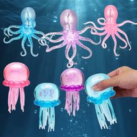 Nee--doh Octopus Squishy Jellyfish Squish Beach Water Play Octopus Toy Outdoor Squeeze Toy Simulated Octopus Stress Balls Relief