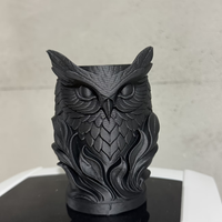 Owl Pen Holder - Cute owl shaped office desk storage rack, plastic pen holder