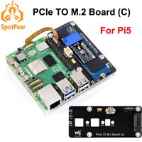 Raspberry Pi5 PCIe to M.2 NVMe SSD Adapter Board C HAT Pi5-PCIe-2280-2242-2230 for Pi 5
