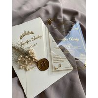 Gold Foil Wedding Invitation Card Modern Minimalist Invite 30PCS Creative Handmade Christmas Invitation Design Business Craft