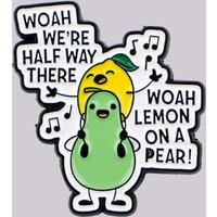 LEMON Enamel Pin Pear Quote Brooch Pines Lapel Pins Badge on Backpack Clothing Accessories Fashion Jewelry Friends Gifts