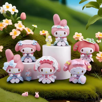 New Hot Good Sanrio Piquenique Morango Surprise Blind Box Tea Party My Melody Desktop Decoration Handmade Gift Blind Box 2026