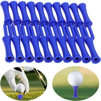 100Pcs 48/54/68/70mm Golf Tees Unbreakable Step Down Plastic Castle Tees Ball Holder Long Short Random Colors Pack for Women Men
