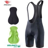 RION High Quality Classic Men Cycling Bib Shorts Bicycle Culotte Ciclismo Bike Pants Pad MTB Clothing Bretelle Braces Dolomiti