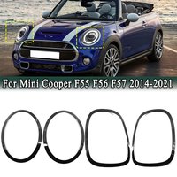 Pour Mini Cooper F55 F56 F57 One S JCW 2014-2021 phare avant feu arrière contour garniture style décoration extérieure couverture