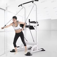 Multi-function Durable Metal Power Tower Station Upper Body Home Gym Fitness Equipment Training Adjustable Pull Bar Dip Parallel