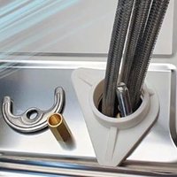 10 Pack Plastic Sink for Stainless Steel Kitchen Sinks with Spring Mechanism to Reduce Tap Vibration and Noise