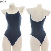 AniLV Japanese Student Girl One-piece Swimsuit Costumes Women Anime School Bodysuit Swimwear Uniform Cosplay