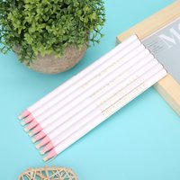 12PCS Professional White Chinagraph Marker Pencil Multi-Purpose Heat Erasable Peel Off Wax Pencil Grease Pencils Marking