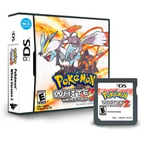 USA Pokemon Schwarz und Weiß 1 2 Kombinierte Karte Kombinierte Karte mit Box Kassette DS Pokemon Spielkarte für DS NDS 3DS Keine Anleitung