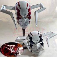 Japanese Anime Grim Reaper Kurosaki Ichigo Void Mask Bull Head Helmet Festival Ball Cosplay Party Face Mask For Men Women