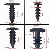 20Pcs For 4mm 5mm 6mm 7mm Car Mudguard Retainer Clips Auto Roof Tailgate Lining Rivet Trim Panel Clip