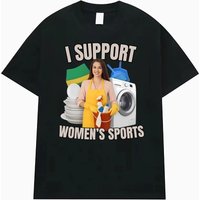 Comparison of Sports Fun Satire Humor Men's and Women's T-shirts Street Hip-hop Summer Men's Round Neck Short Sleeved Shirts