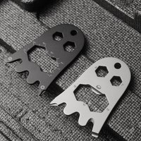 Multifunctional Stainless Steel Screws Bottle Opener Outdoor EDC Tools Creative Halloween Ghost Styling Tool Card Gifts Pendant