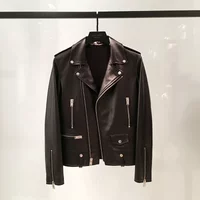Lambskin Gd Same Style Men's Motorcycle Jacket Leather Jacket