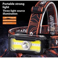 LED Headlamp 6-Modes Powerful Waterproof Headlight Type-C Rechargeable 18650 Head Torch Camping Fishing Emergency Lantern