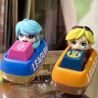 In Stock Genuine Soap Studio League Of Legends Keycap Blind Box Pendant Keyboard Yasuo Jhin Ezreal Gwen Seraphine Ahri Ekko Jinx