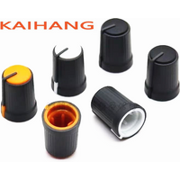 10PCS Plastic Knob Cap Diameter 12mm Height 17mm Potentiometer Encoder Knob D-Shaped 180℃ Inner Hole 6mm