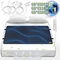 100/153/200CM Grounding Mat for King/Queen/Twin Bed Anti-Slip PU Conductive Earthing Pad Grounded Mat with Grounding Cord