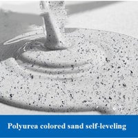 0.8KG 7:1 Polyurethane Colored Sand Floor Coating Floor Paint Construction Convenience Alkali Bright Waterproof Tile renovation