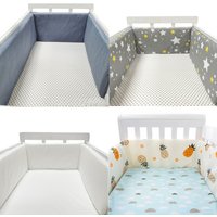 Baby Cotton Bumper Chichonera Infant Crib Cot Protector Newborn Bed Barrier Cushion Braid for Children's Safety Bebe Cunas