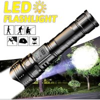 Strong Light Ultra Bright 2000LM LED Flashlight USB Rechargeable Long Range Zoom Tactical Torch Outdoor Camping Fishing Lantern