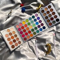 65-Color Eyeshadow Palette - Matte,Shimmery,High Shine Finishes,Natural Pigmentation,Waterproof,Long-Lasting,Fine Powder Makeup