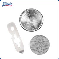 BINCOO High Precision Extraction Matrix Basket Filter,Micro Sieve Filter Basket Stainless Steel Portafilter Basket for 51/58.5mm